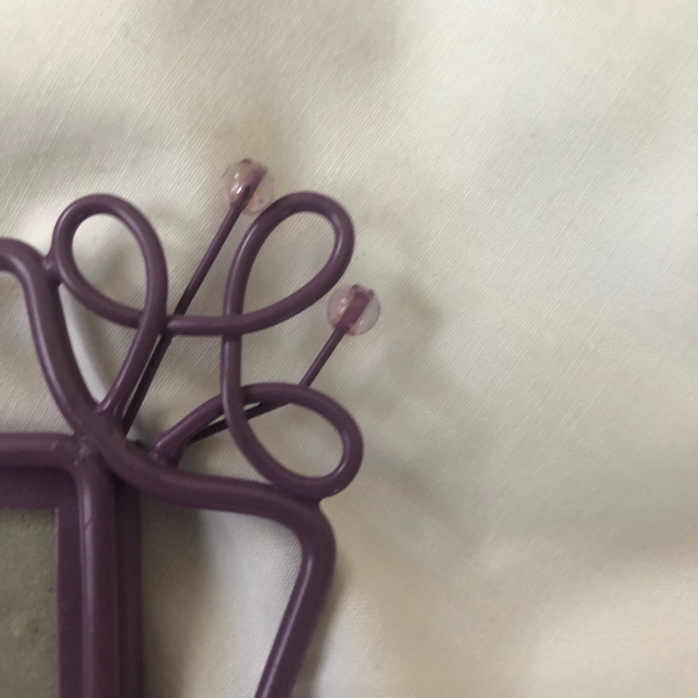 🎉🎉5 FOR $25🎉🎉PURPLE METAL 4 x 6 PHOTO FRAME - Picture 2 of 4